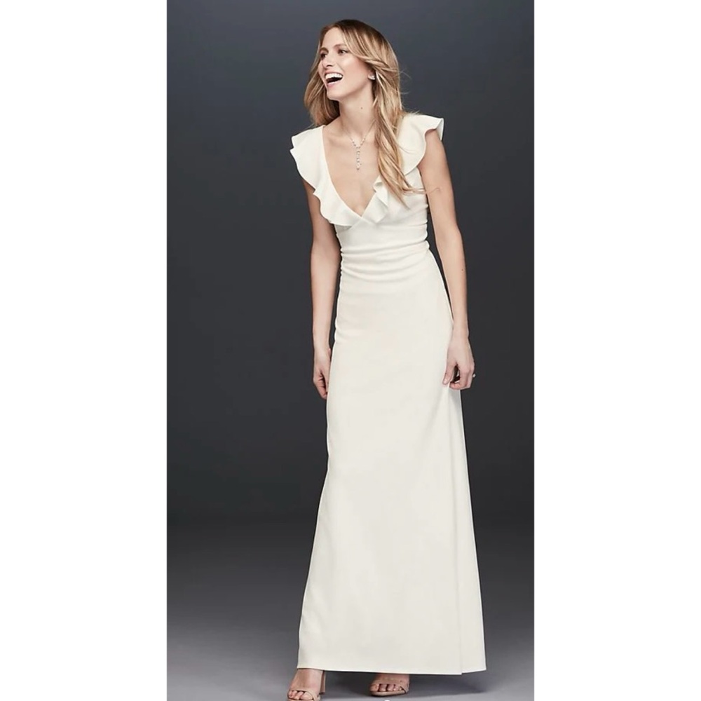 Elegant White Evening Gown